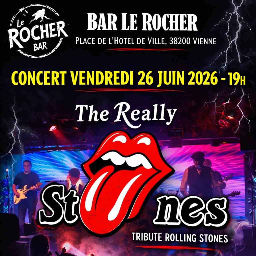 Affiche Vienne – Place de l'Hotel de Ville - Bar "Le Rocher"